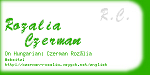 rozalia czerman business card