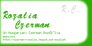 rozalia czerman business card